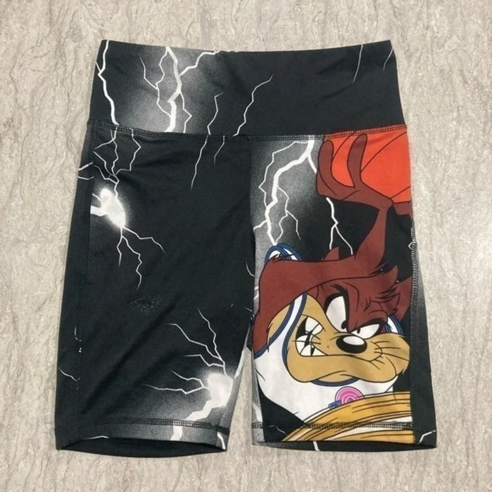 Space Jam Compression‎ Shorts Womens Small Black S
